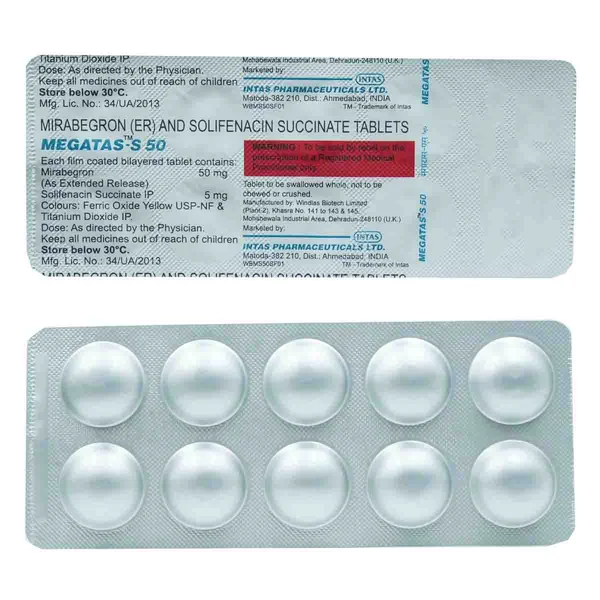 Megatas-S 50 Tablet 10's, Pack of 10