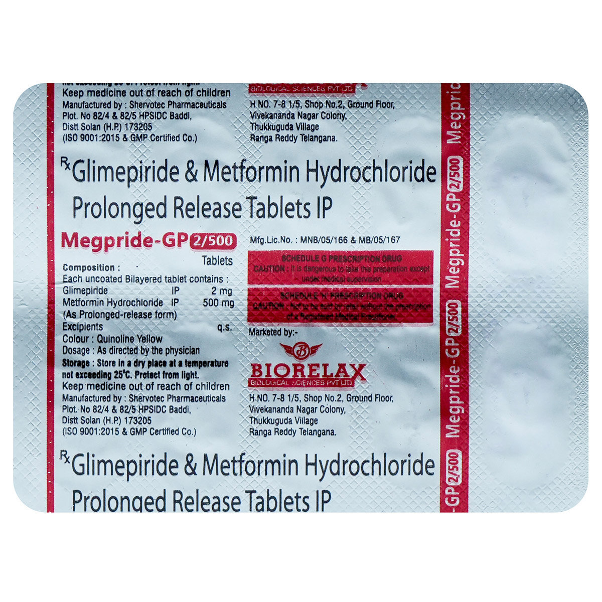 Megpride-GP 2/500 Tablet 10's, Pack of 10 TabletS Megpride-GP 2/500 Tablet 10's, Pack of 10 TabletS