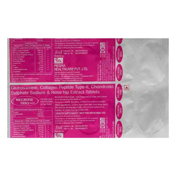 Megrose Trio Tablet 10's