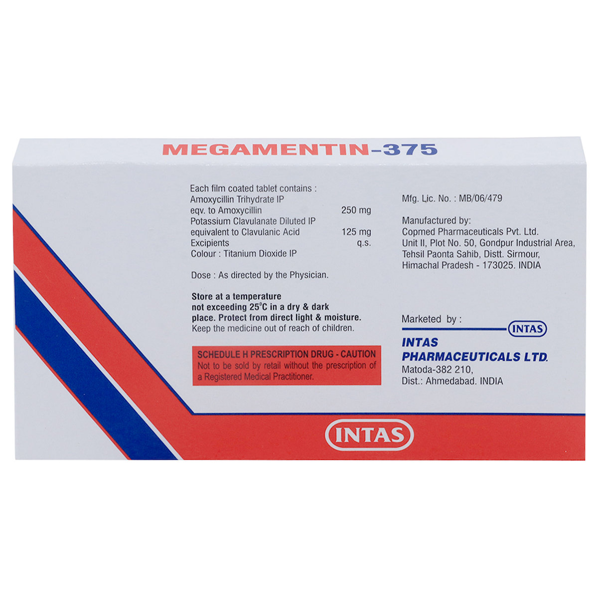 Megamentin-375 Tablet 10's, Pack of 10 TABLETS Megamentin-375 Tablet 10's, Pack of 10 TABLETS