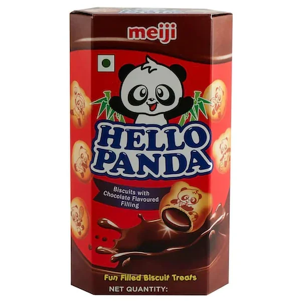 Meiji Hello Panda Chocolate Filled Biscuits, 47 gm, Pack of 1
