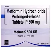 Melmet-500 SR Tablet 20's, Pack of 20 TABLETS