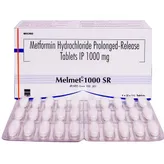 Melmet-1000 SR Tablet 15's, Pack of 15 TABLETS