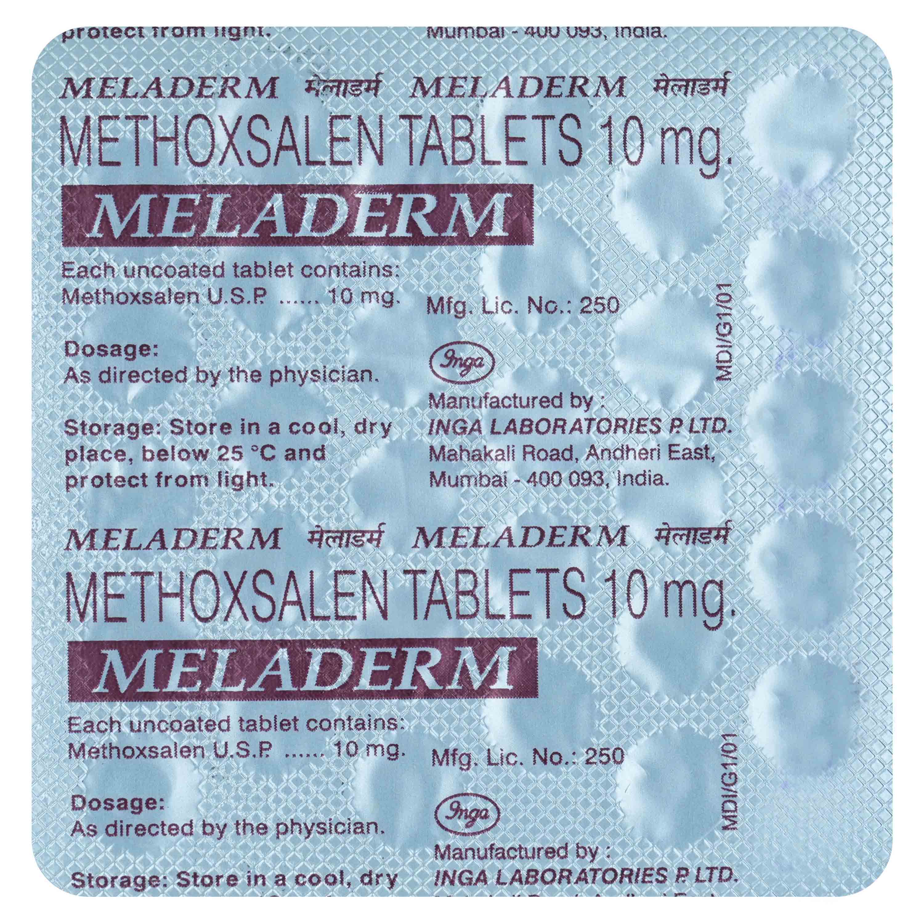 Buy Meladerm 10 mg Tablet 30's Online