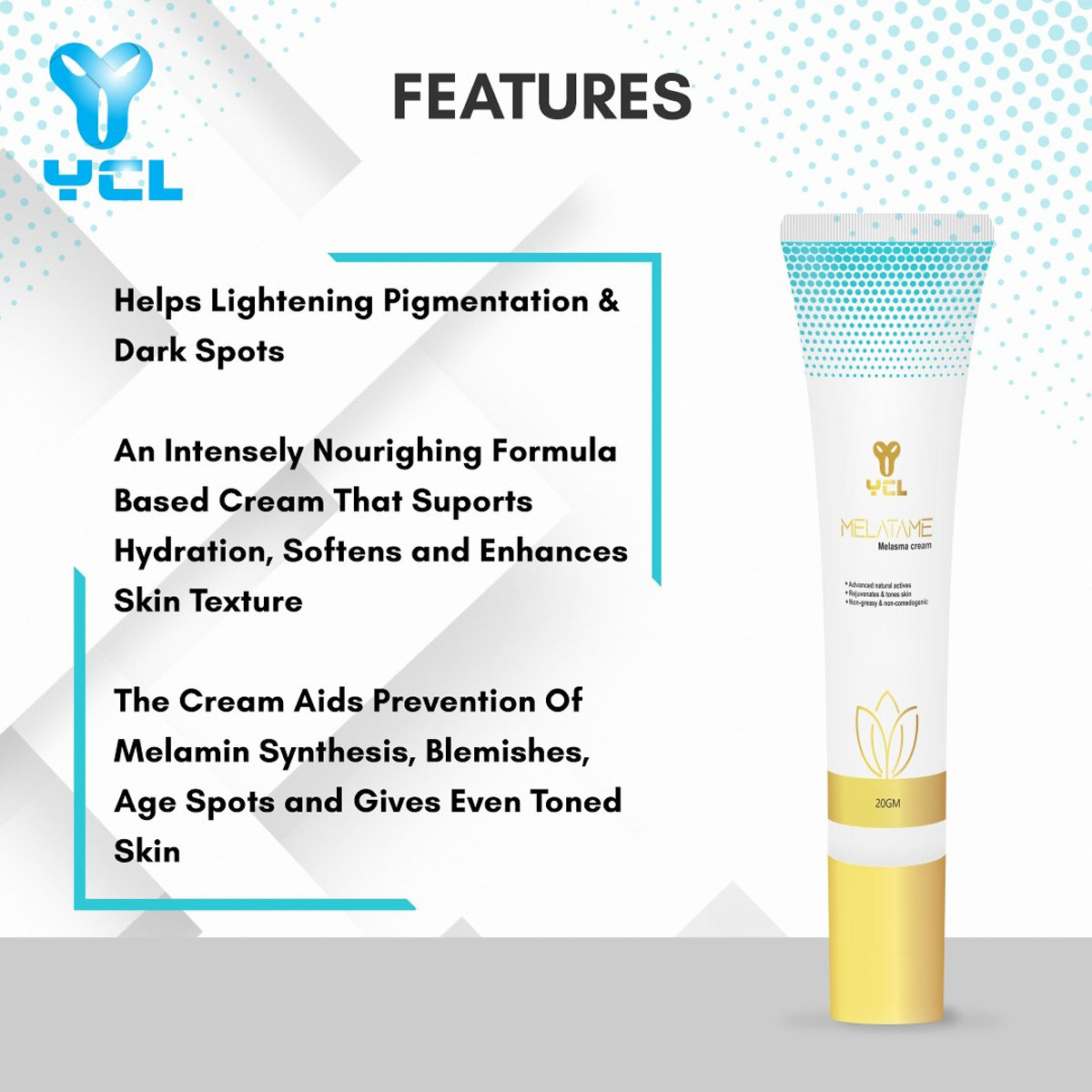 Melatame Melasma Cream 20 gm, Pack of 1 Melatame Melasma Cream 20 gm, Pack of 1