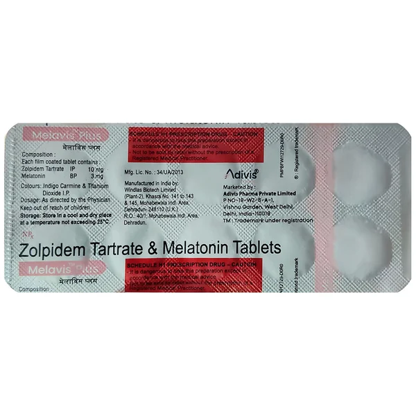 Melavis Plus Tablet 10's