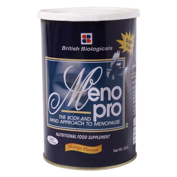 Menopro Sugar Free Mango Flavour Powder, 200 gm Tin