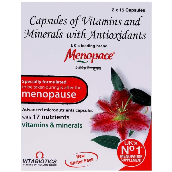 Menopace Capsule 15's, Pack of 15
