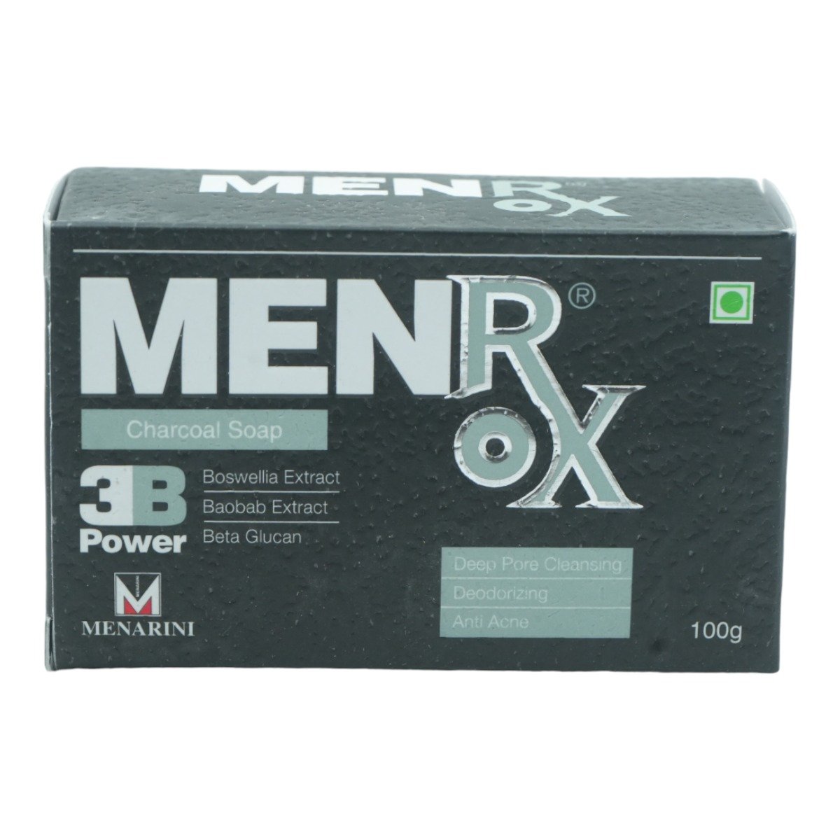 Menrox Charcoal Soap 100gm, Pack of 1 Menrox Charcoal Soap 100gm, Pack of 1