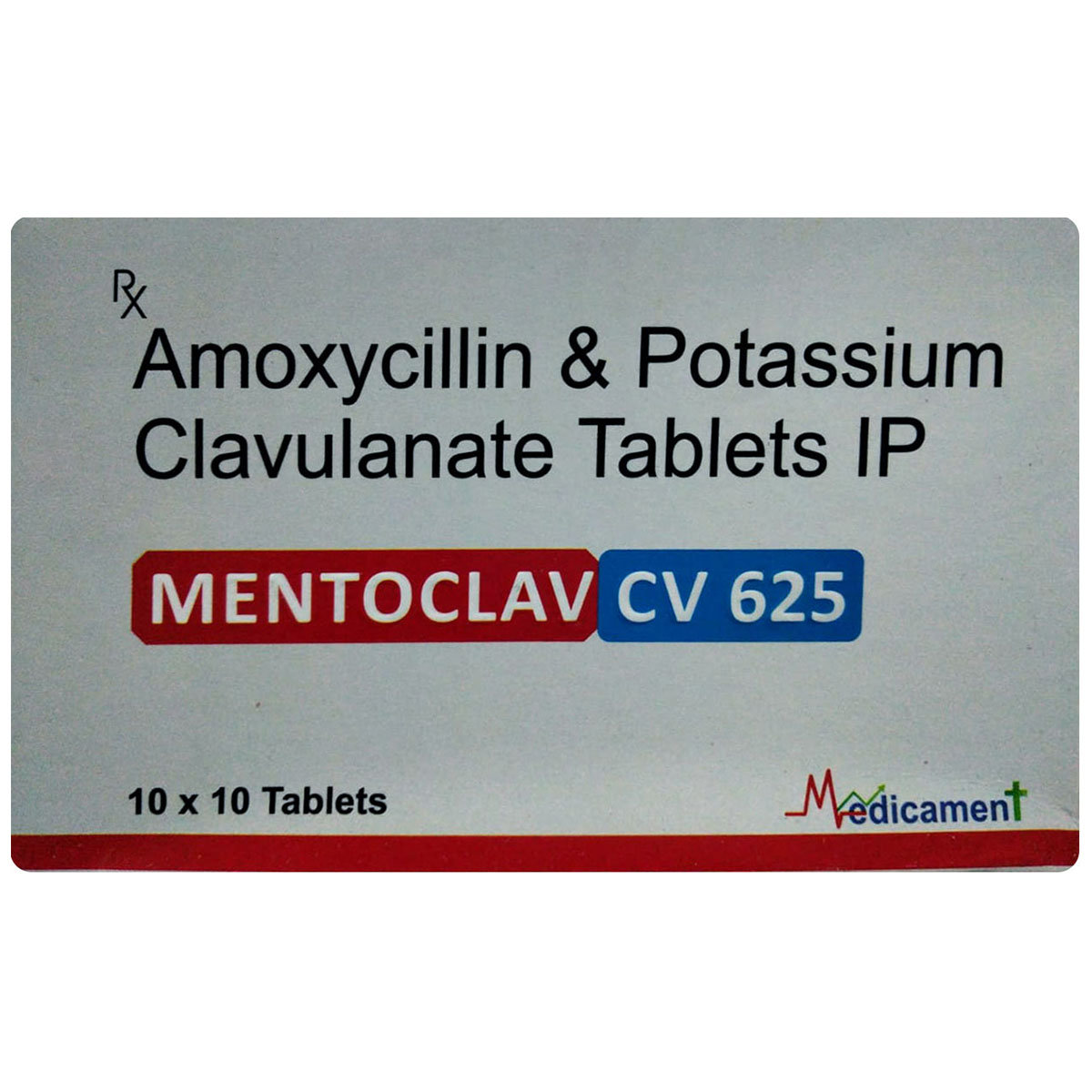Mentoclav CV 625 Tablet 10's, Pack of 10 TabletS Mentoclav CV 625 Tablet 10's, Pack of 10 TabletS