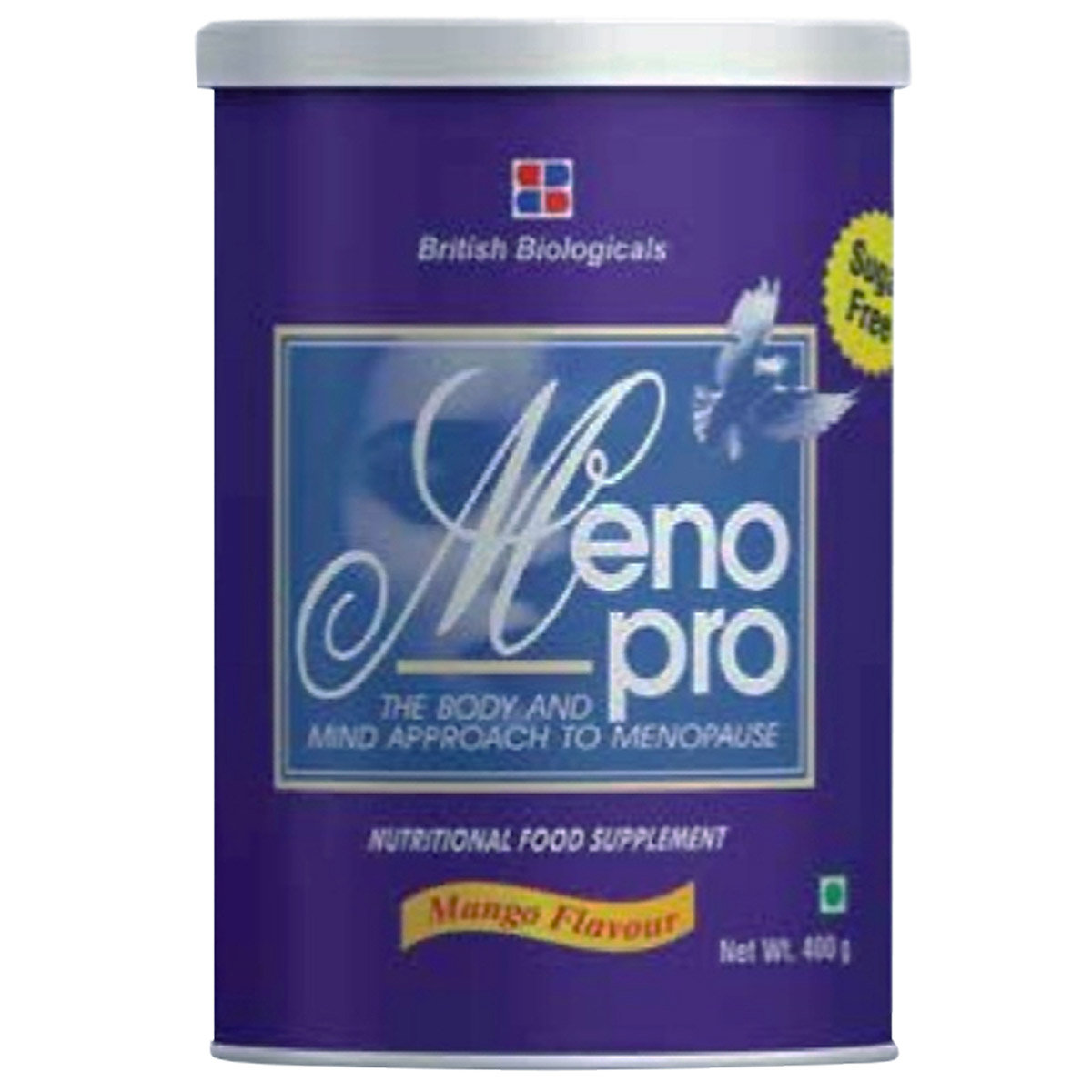 Menopro Sugar Free Mango Flavour Powder, 400 gm Tin, Pack of 1 Menopro Sugar Free Mango Flavour Powder, 400 gm Tin, Pack of 1
