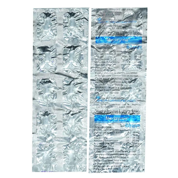 MERIZYME TABLET, Pack of 10 TabletS