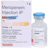 Meromac 1gm Injection 1's, Pack of 1 INJECTION