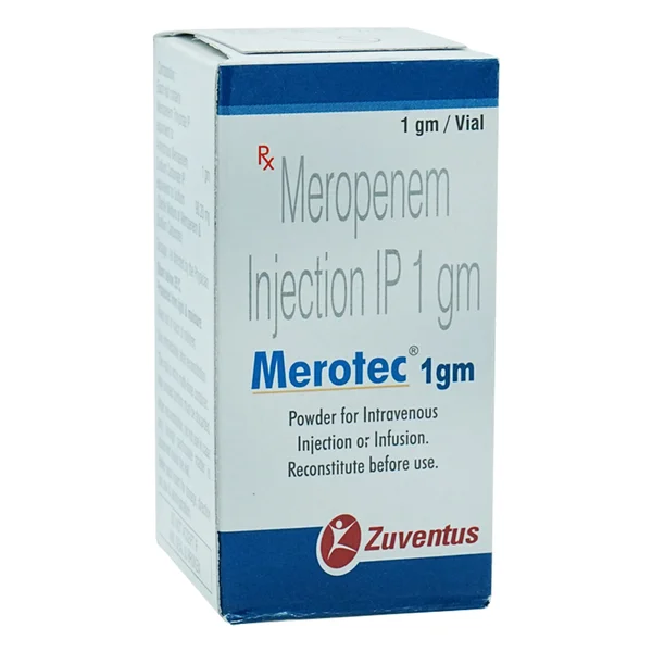 Merotec 1 gm Injection 1's, Pack of 1 INJECTION