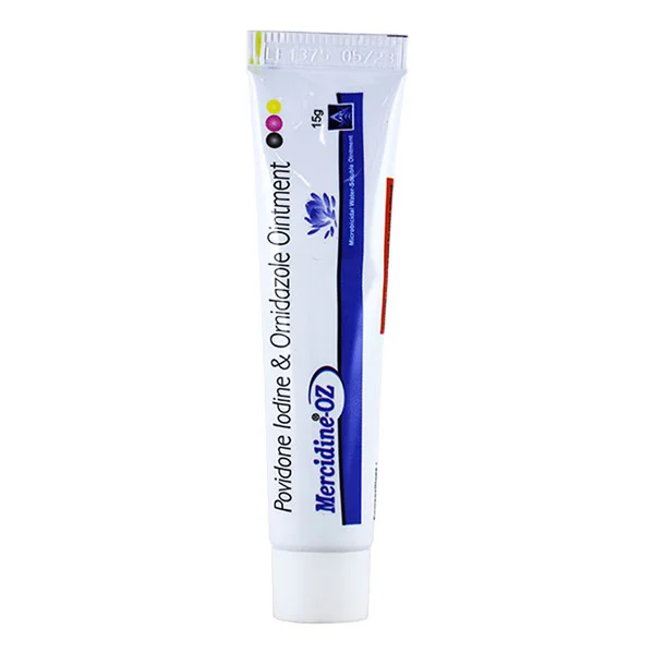 Mercidine-OZ Ointment 15 gm, Pack of 1