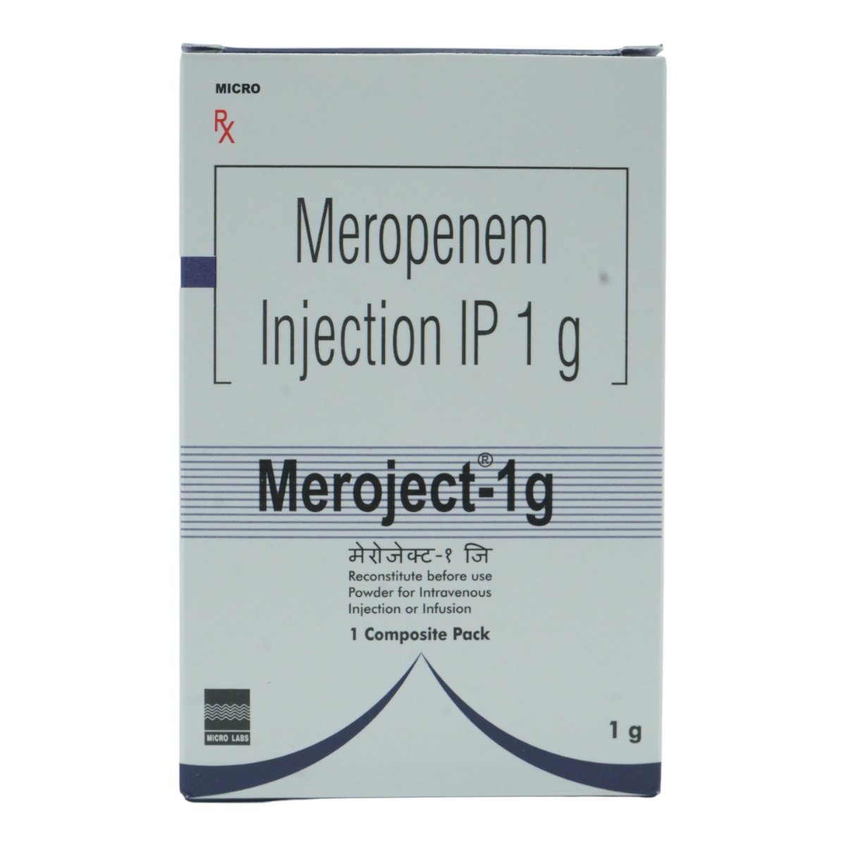 Meroject-1Gm Inj, Pack of 1 Injection Meroject-1Gm Inj, Pack of 1 Injection