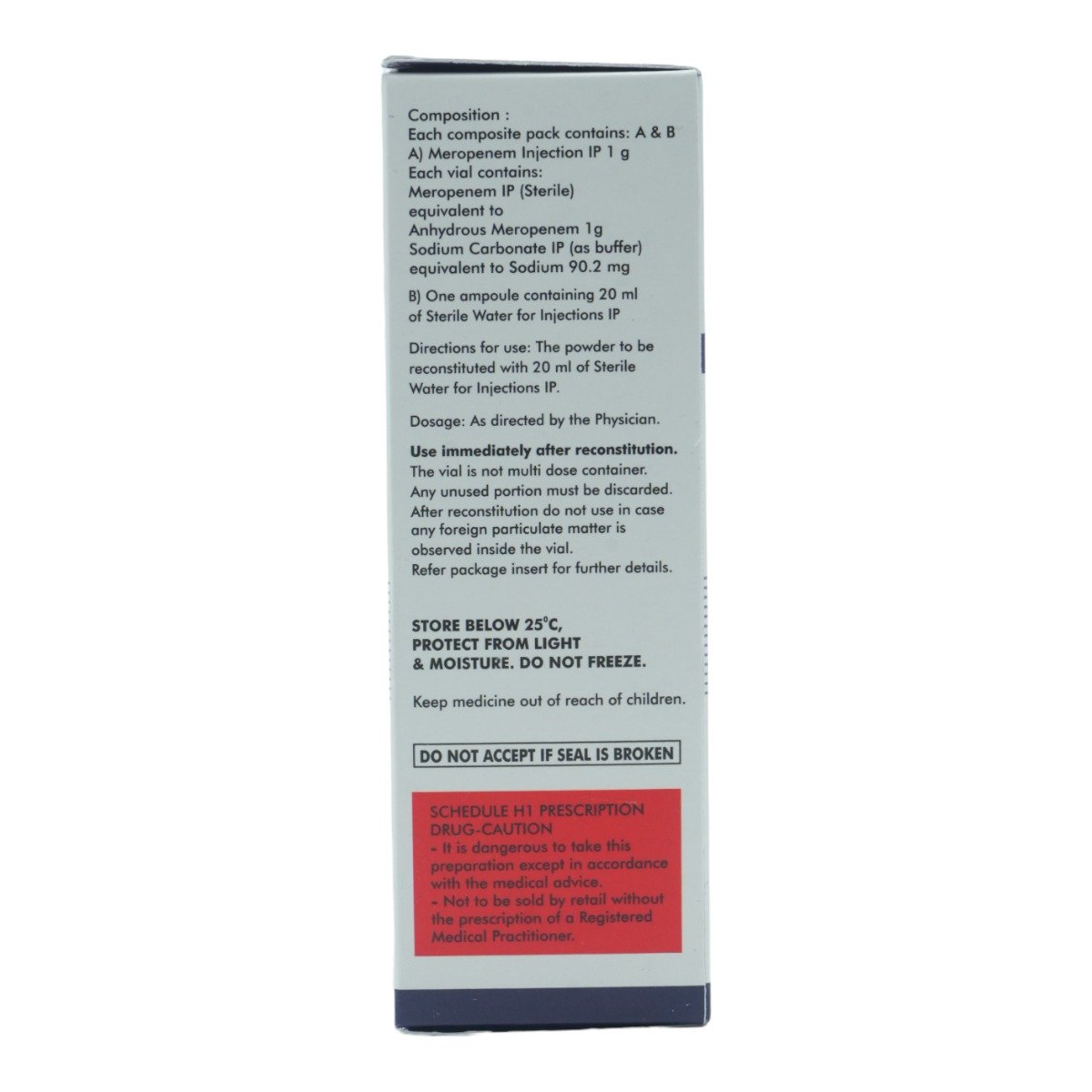 Meroject-1Gm Inj, Pack of 1 Injection Meroject-1Gm Inj, Pack of 1 Injection