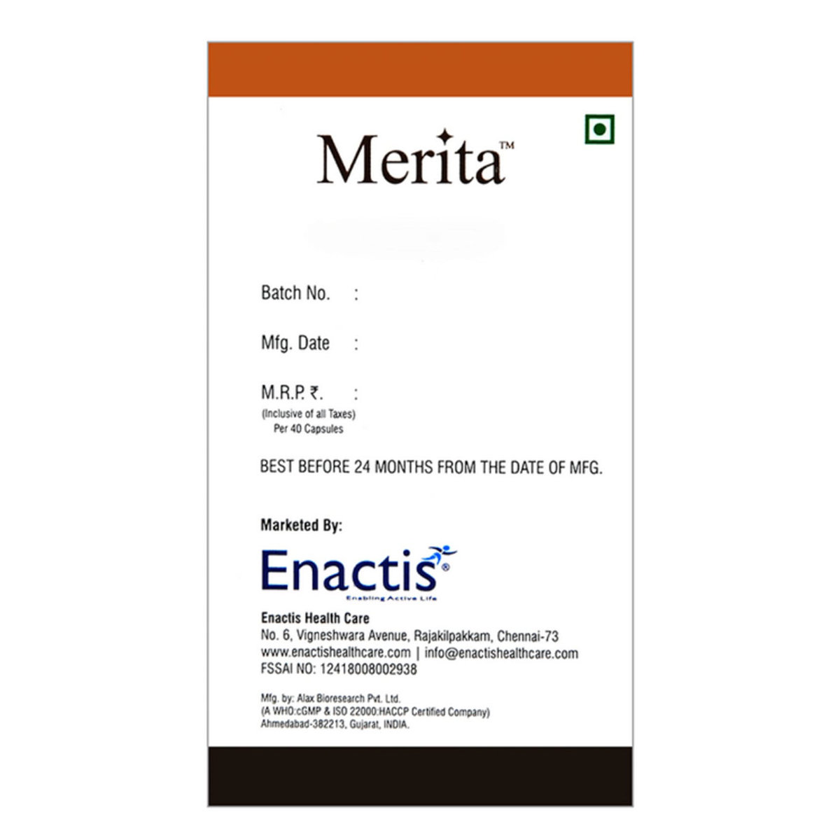 Merita Capsule 40's, Pack of 1 Merita Capsule 40's, Pack of 1