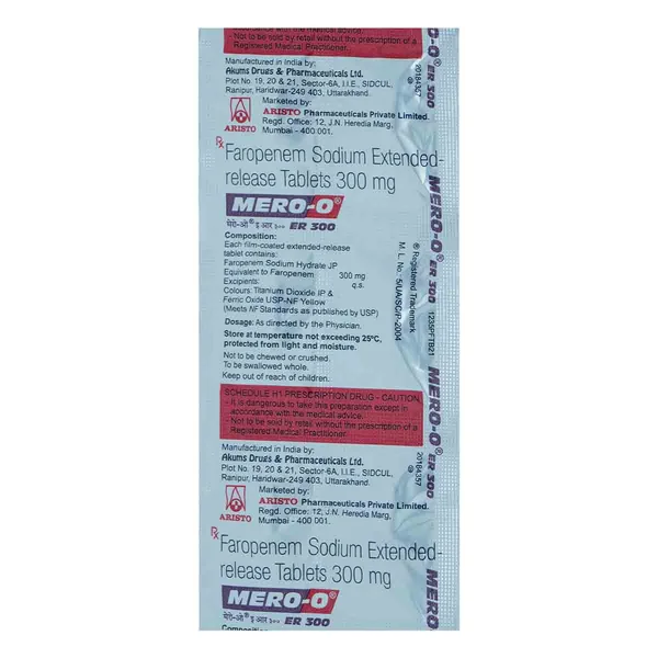 Mero-O ER 300 Tablet 6's