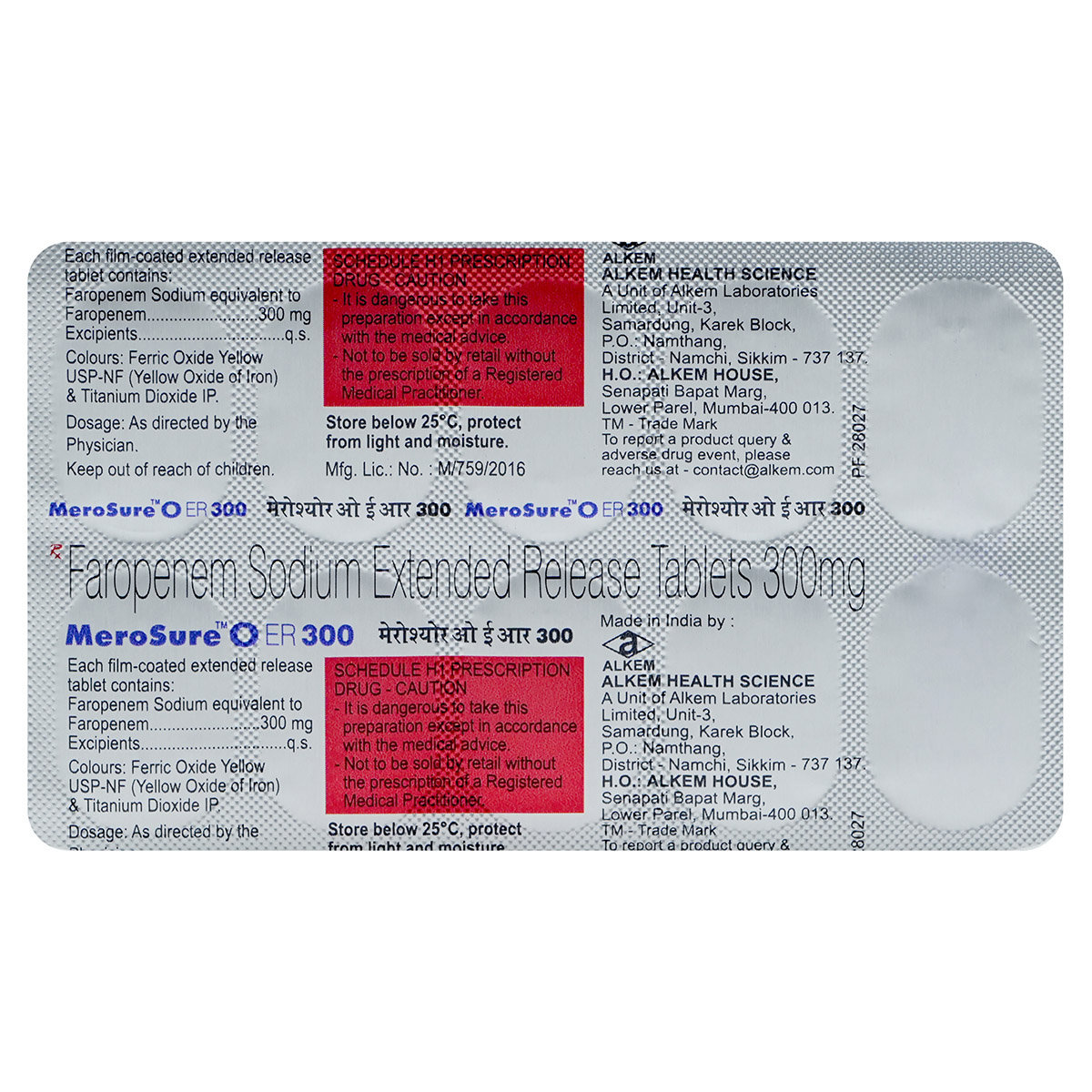 Merosure O 300 Tablet 10's, Pack of 10 TABLETS Merosure O 300 Tablet 10's, Pack of 10 TABLETS