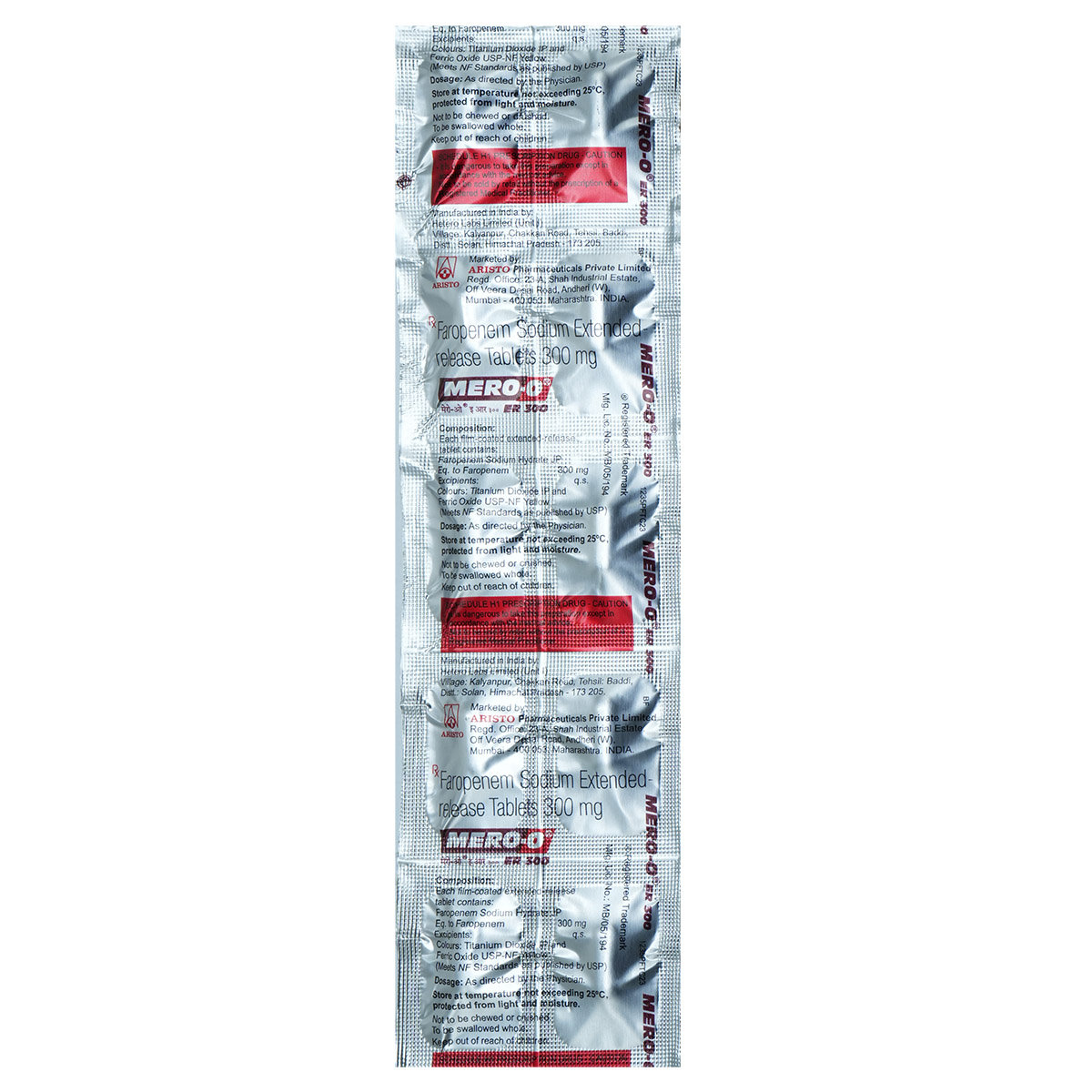 Mero-O ER 300 Tablet 10's, Pack of 10 TabletS Mero-O ER 300 Tablet 10's, Pack of 10 TabletS