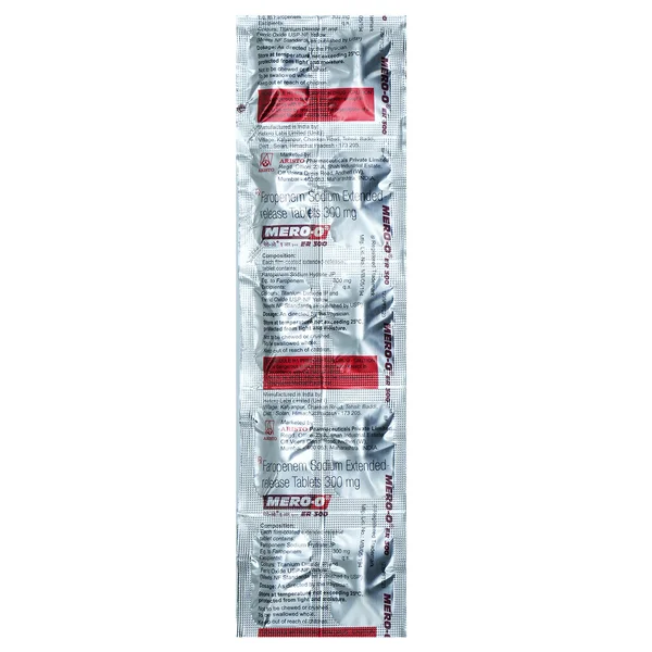 Mero-O ER 300 Tablet 10's, Pack of 10 TabletS