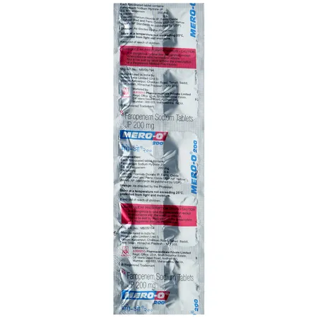 Mero-O 200 Tablet 10's