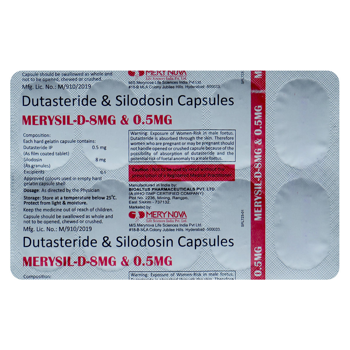 Merysil-D-8 mg & 0.5 mg Capsule 10's, Pack of 10 Merysil-D-8 mg & 0.5 mg Capsule 10's, Pack of 10