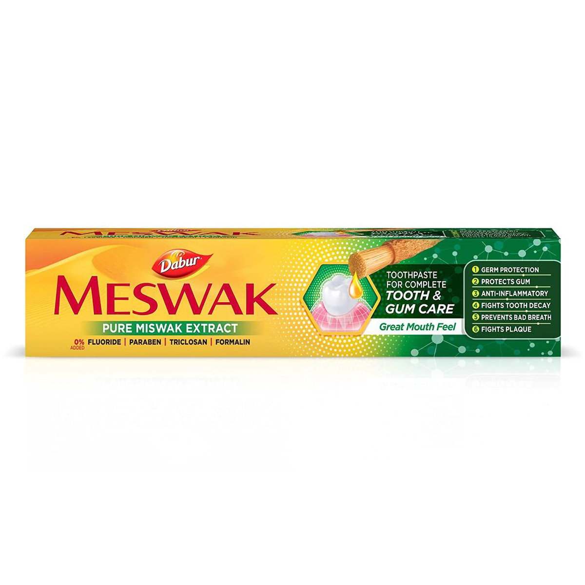 Dabur Meswak Complete Tooth & Gum Care Toothpaste, 200 gm, Pack of 1 Dabur Meswak Complete Tooth & Gum Care Toothpaste, 200 gm, Pack of 1