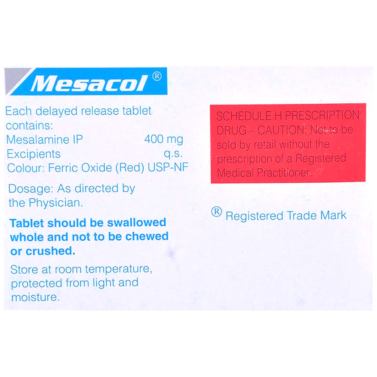 Mesacol Tablet 15's, Pack of 15 TABLETS Mesacol Tablet 15's, Pack of 15 TABLETS
