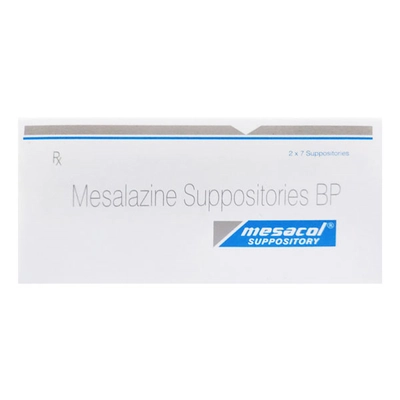 Mesacol Suppository 7's, Pack of 7 SuppositoryS