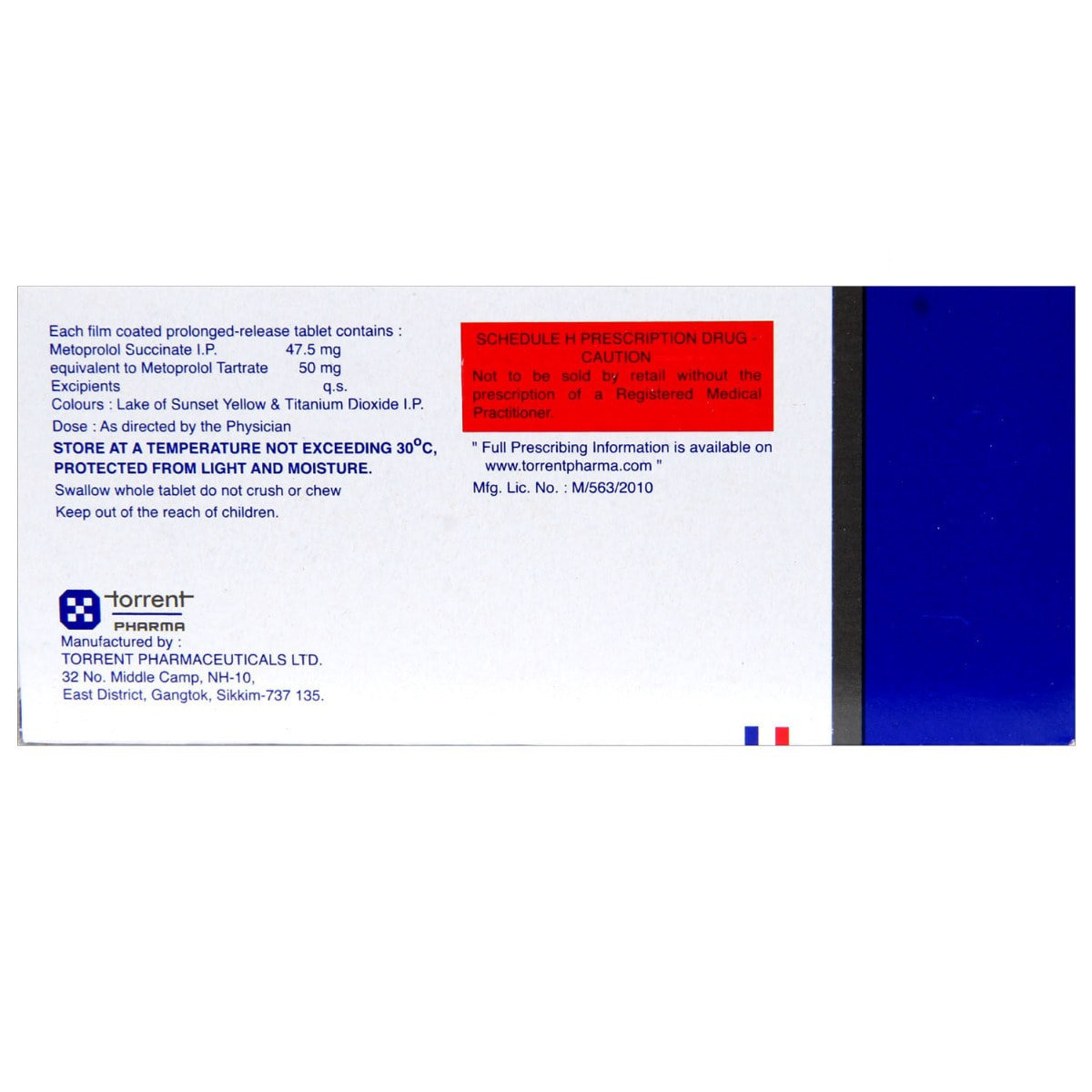 Metocard XL 50 Tablet 10's, Pack of 10 TABLETS Metocard XL 50 Tablet 10's, Pack of 10 TABLETS