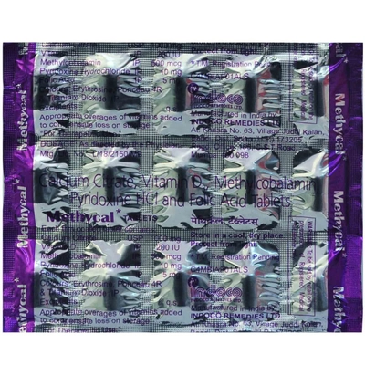 Methycal Tablet 15's, Pack of 15 TABLETS