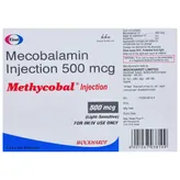 Methycobal 500 MCG Injection 5 x 1 ml , Pack of 5 INJECTIONS