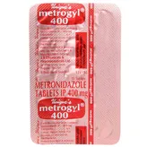 Metrogyl 400 Tablet 15's, Pack of 15 TABLETS