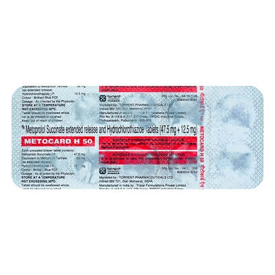 Metocard H 50 Tablet 10's, Pack of 10 TabletS