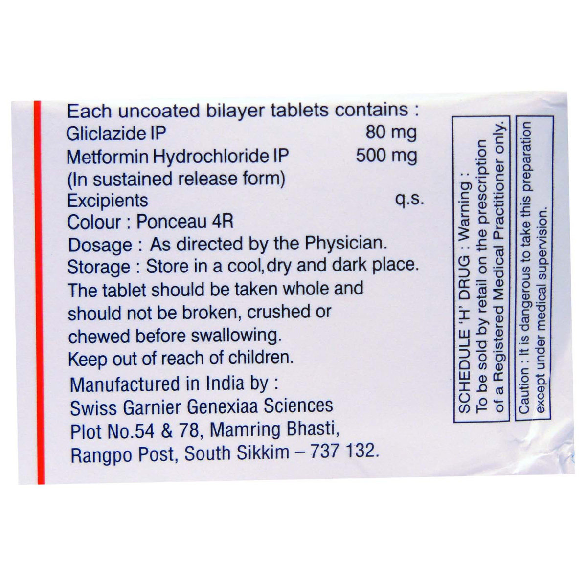 Metazide 80 Tablet 10's, Pack of 10 TABLETS Metazide 80 Tablet 10's, Pack of 10 TABLETS