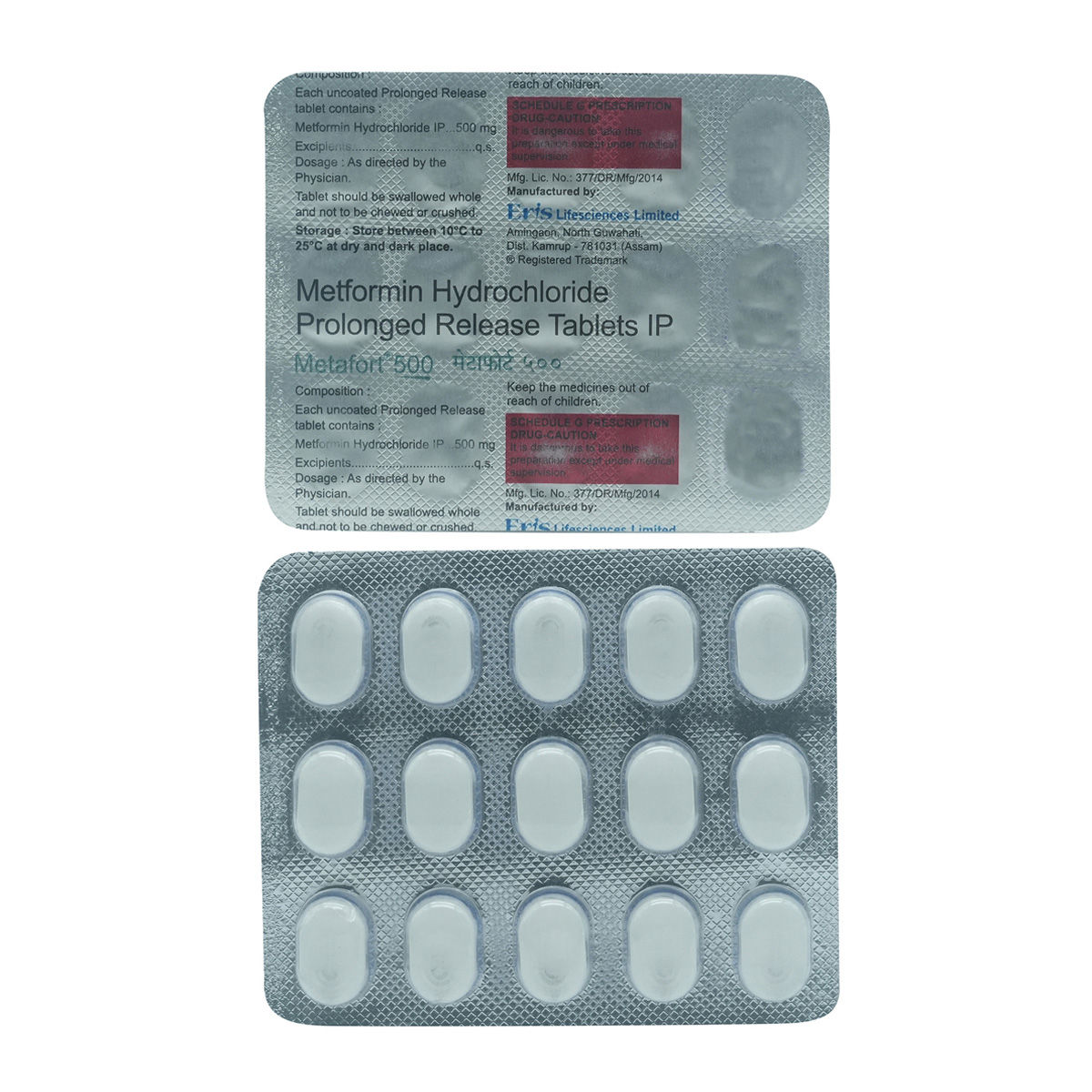 Metafort 500 Tablet 15's Price, Uses, Side Effects, Composition ...