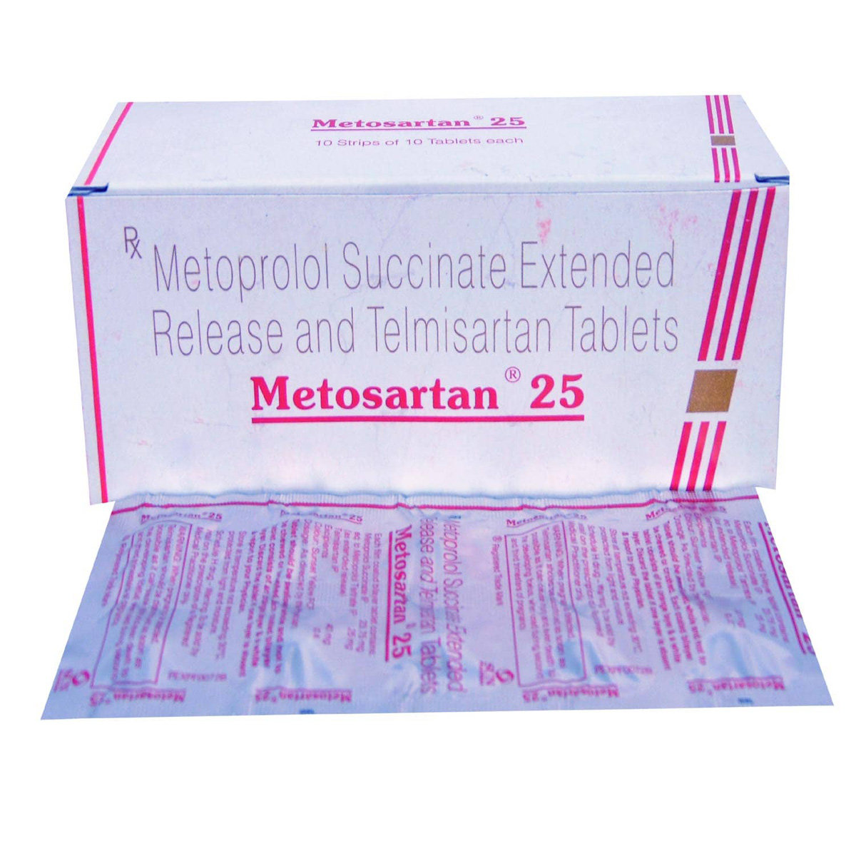 Metosartan 25 Tablet 10's, Pack of 10 Metosartan 25 Tablet 10's, Pack of 10