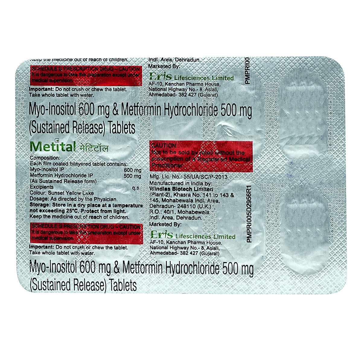 Metital Tablet 10's, Pack of 10 TABLETS Metital Tablet 10's, Pack of 10 TABLETS