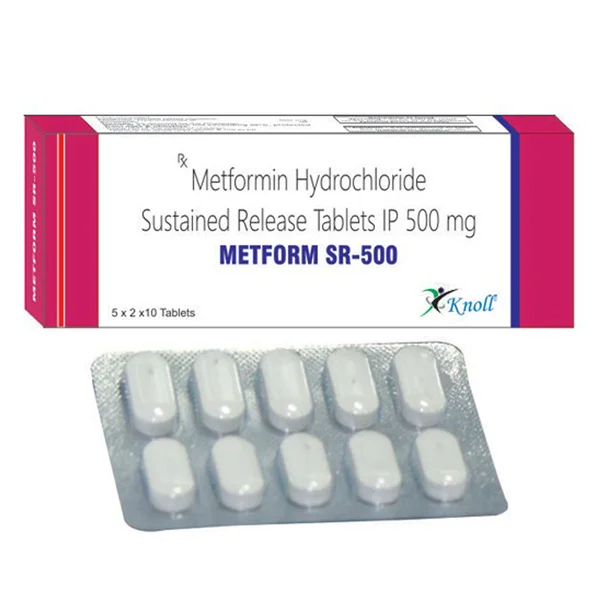 Metmore SR 500 mg Tablet 10's