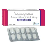 Metmore SR 500 mg Tablet 10's, Pack of 10 TabletS