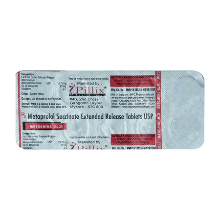 Metoshine Xl 25mg Tablet 10's