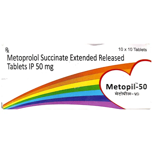 Metopil-50 Tablet 10's