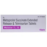 Metolar TL 25 Tablet 10's, Pack of 10 TABLETS