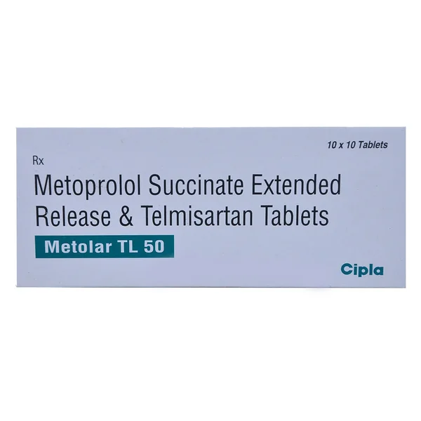 Metolar TL 50 Tablet 10's