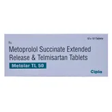 Metolar TL 50 Tablet 10's, Pack of 10 TABLETS