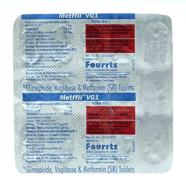 Metffil VG 1 Tablet 15's