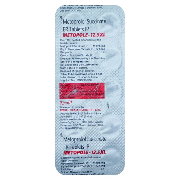 Metopole-12.5Mg Xl Tablet 10'S