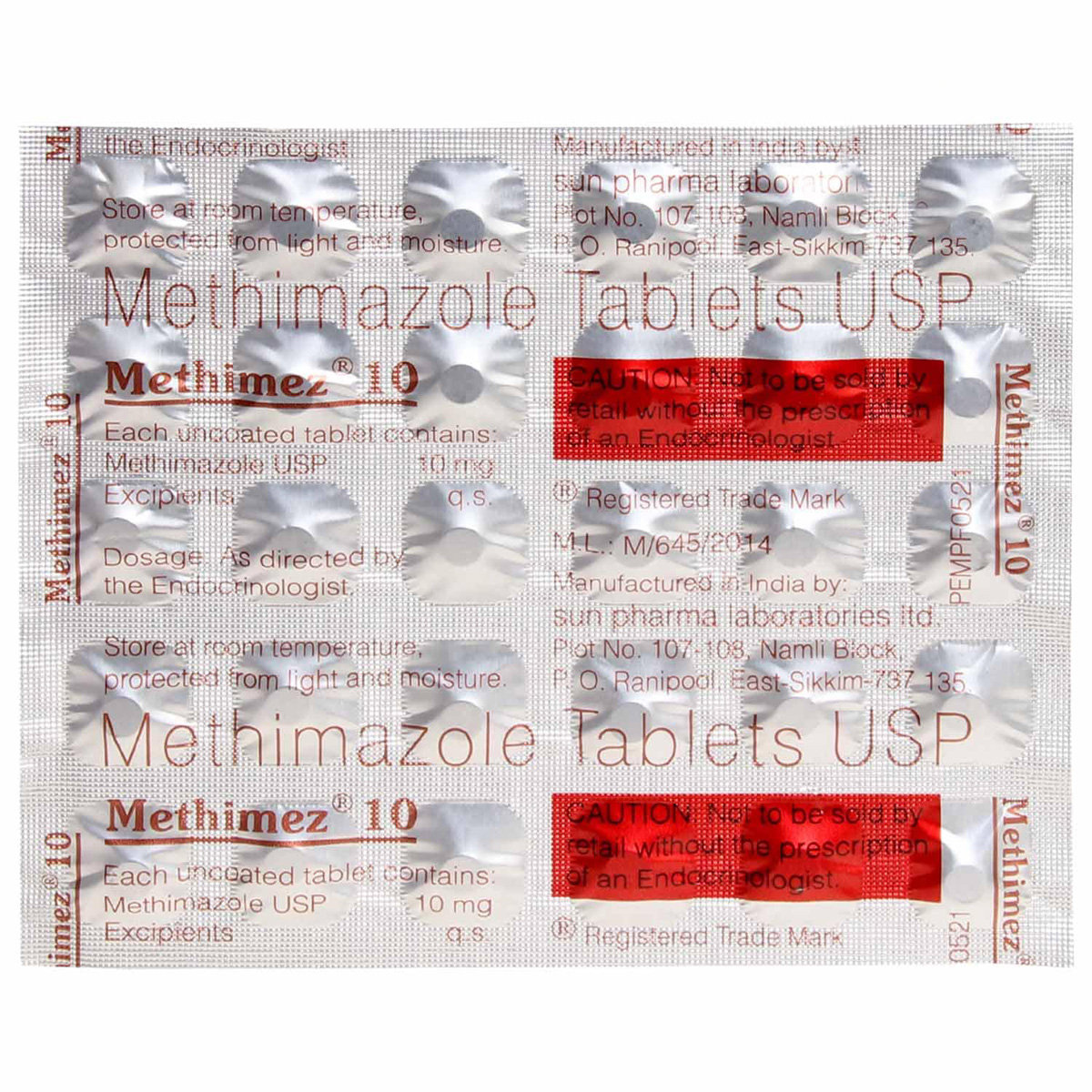 Methimez 10 Tablet 30's, Pack of 30 TABLETS Methimez 10 Tablet 30's, Pack of 30 TABLETS